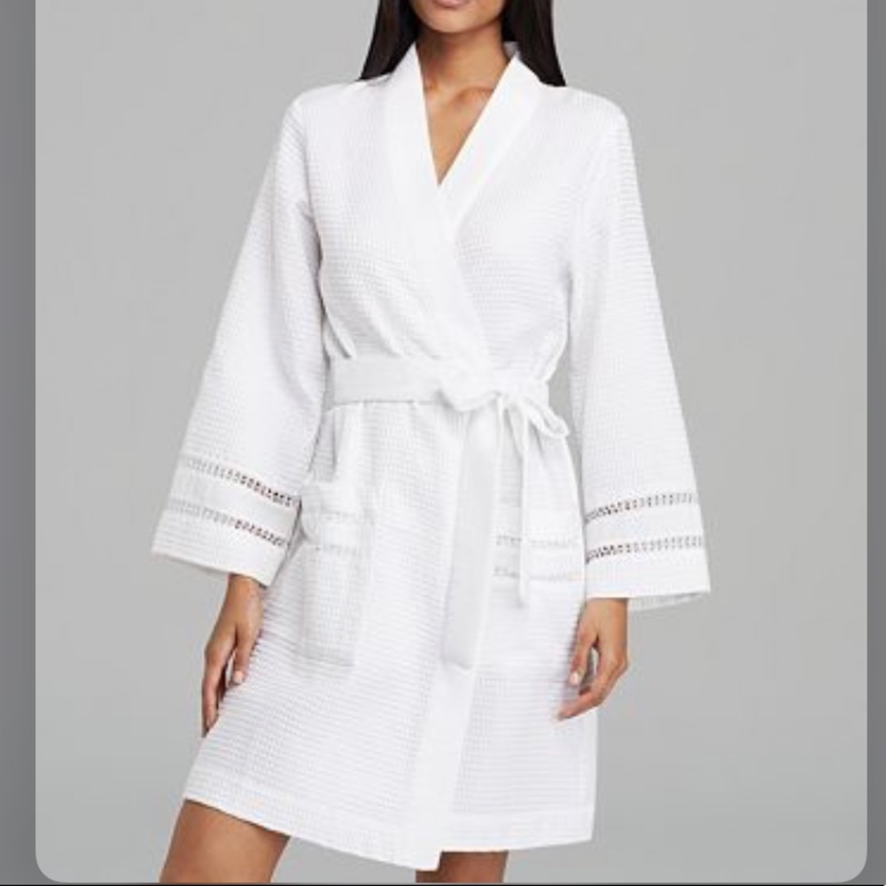 Oscar de la Renta Signature Oasis Spa Waffle Short Robe